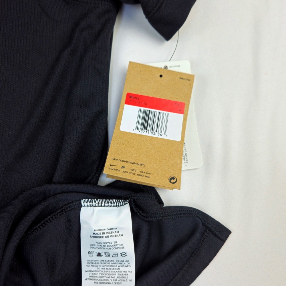 Nike Mens Dri-FIT Performance Polo Shirt Black HF7129-010 Size Large NWT - Picture 8 of 9